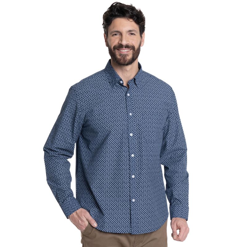 KOTTING - CAMISA HOMBRE FANTASÍA ESTAMPADA CUELLO SEMI ITALIANO BOLSILLO PECHO KOTTING