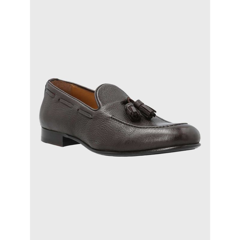 HUSH PUPPIES - Mocasin Italiano Hombre Cuero Café HUSH PUPPIES