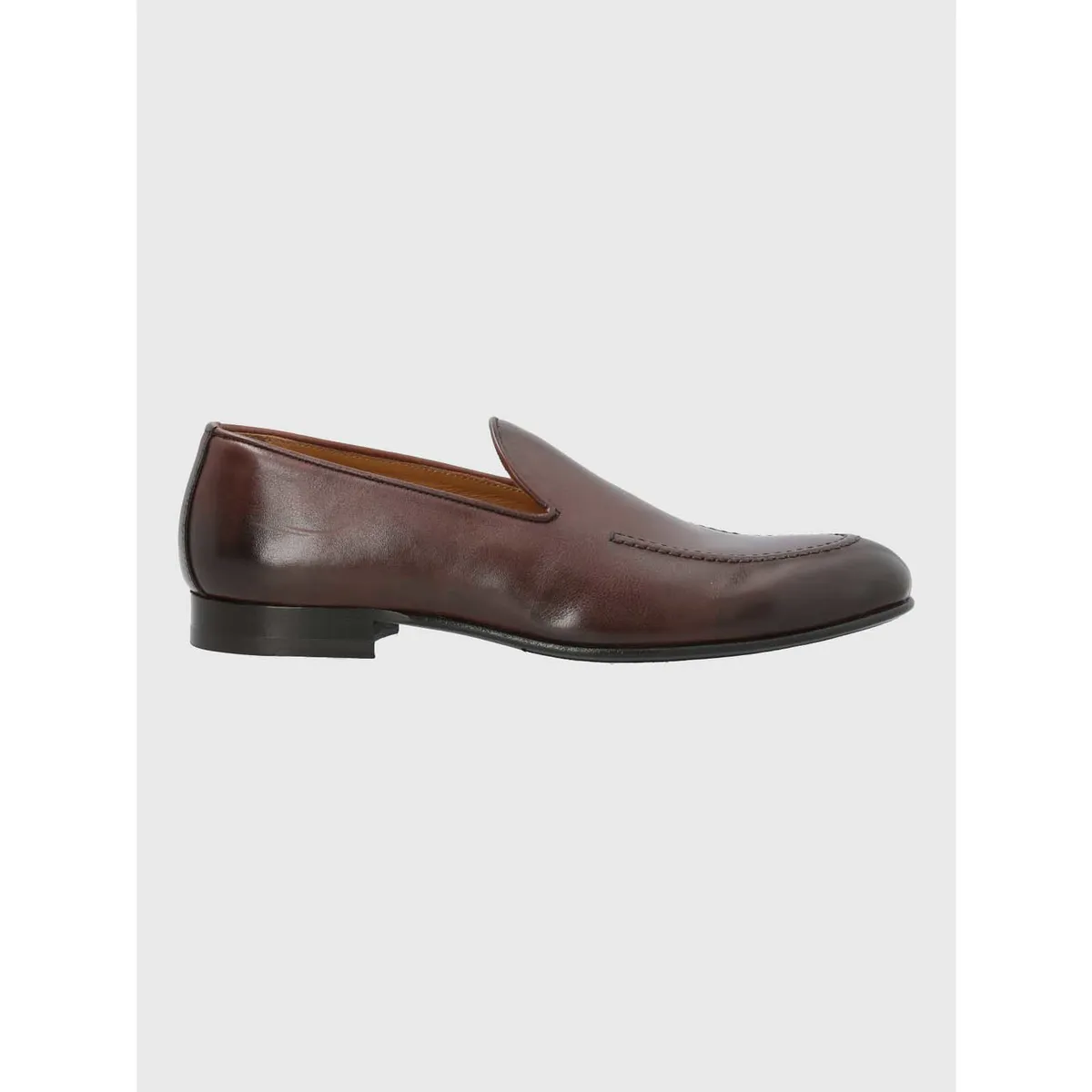 HUSH PUPPIES - Mocasin Italiano Hombre Cuero Lucca Café HUSH PUPPIES