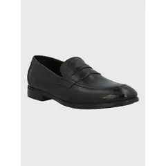 HUSH PUPPIES - Mocasin Italiano Hombre Cuero Ulivo Negro