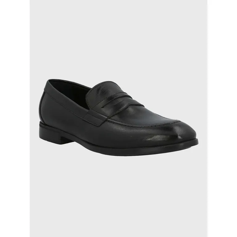 Mocasin Italiano Hombre Cuero Ulivo Negro