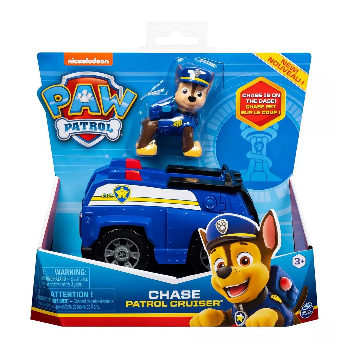 PAW PATROL - Pack Vehículo Básico Paw Patrol Chase + Marshall