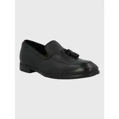 HUSH PUPPIES - Mocasin Italiano Hombre Cuero Abete Negro