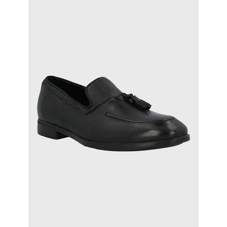 Mocasin Italiano Hombre Cuero Abete Negro
