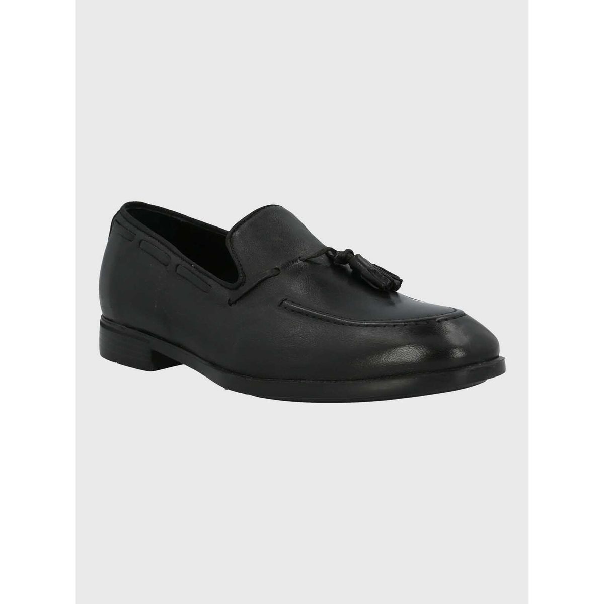 HUSH PUPPIES - Mocasin Italiano Hombre Cuero Abete Negro HUSH PUPPIES