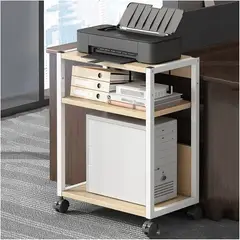 GENERICO - Soporte Impresora Grande 3 Niveles Con Ruedas Mesa Móvil