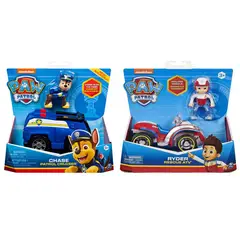 PAW PATROL - Pack Vehículo Básico Chase + Ryder