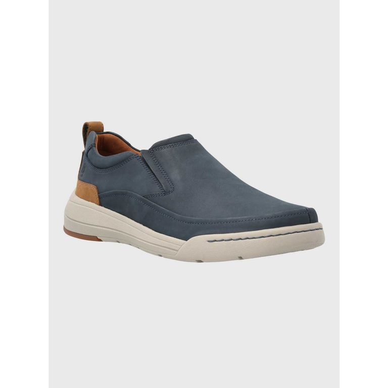 Zapato Hombre Cuero Hunt Azul