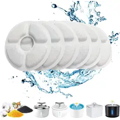 ANENG - Pack 12 Filtros Bebedero Fuente Agua Eléctrico Gato Perro