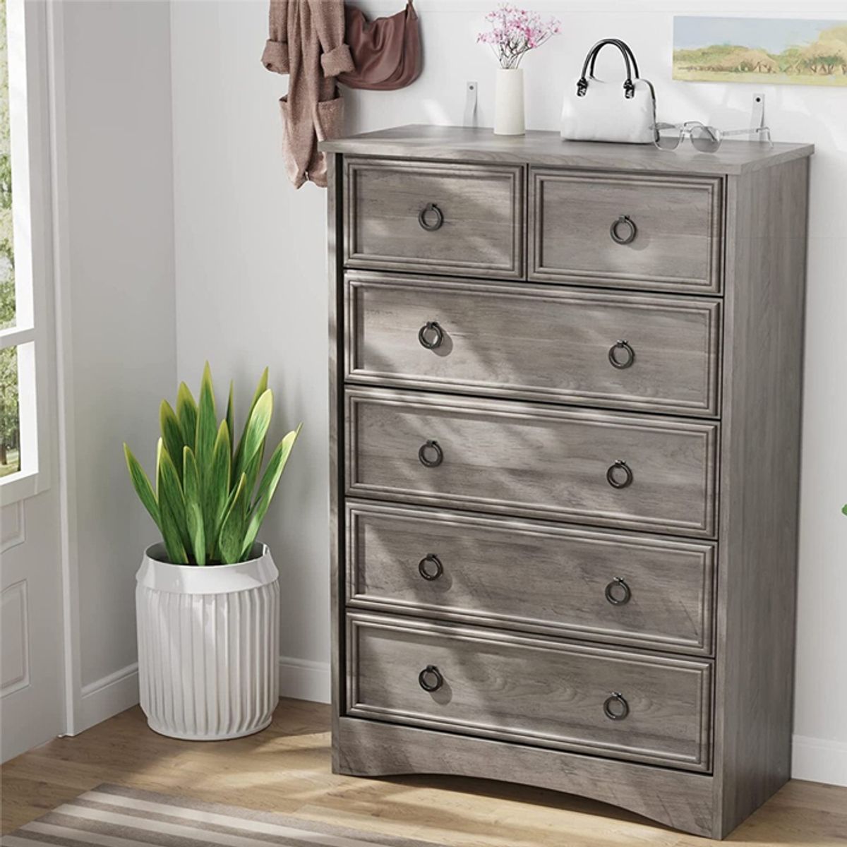 MSA MUEBLES SANTA ANA - Cajonera Cómoda Clasic Grey