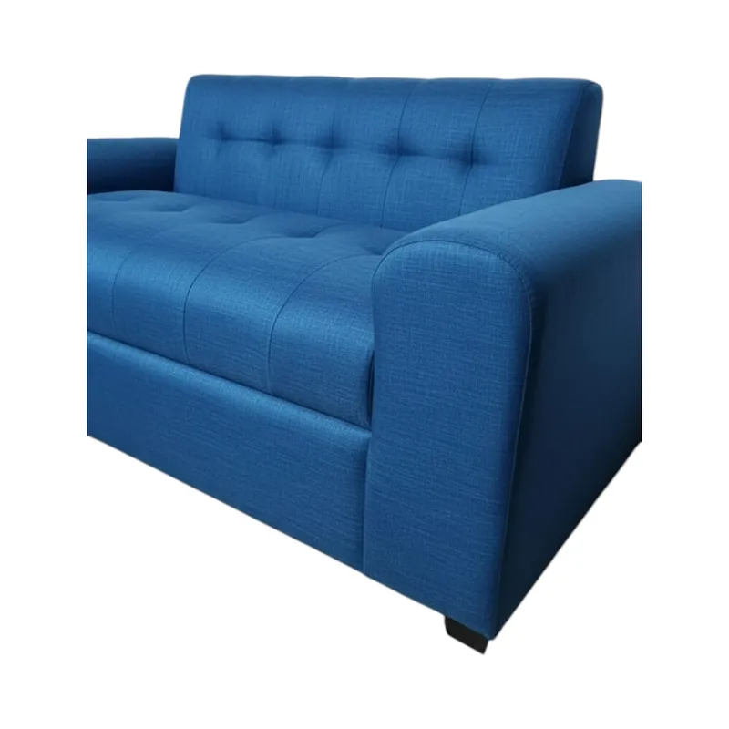 DISEÑOS VALESTRINI - SOFA DOS CUERPOS BRAZO REDONDO EN LINO