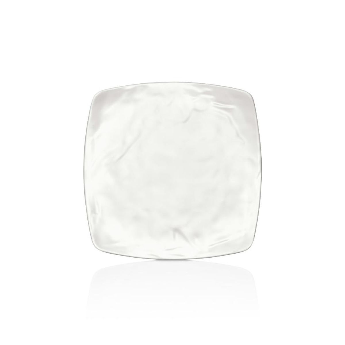 GENERICO - PLATO MELAMINA CUADRADO BLANCO 215 X 215 CM LINEA CARRE