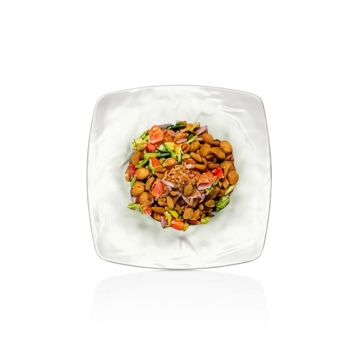 GENERICO - PLATO MELAMINA CUADRADO BLANCO 215 X 215 CM LINEA CARRE