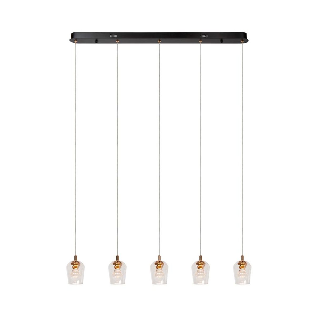 BOSCO - LAMPARA COLGANTE LINEAL BERLIANE 5 LUCES LED 2700K