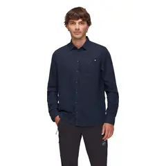 MAMMUT - Camisa Hombre Alvra Summer Longsleeve Azul