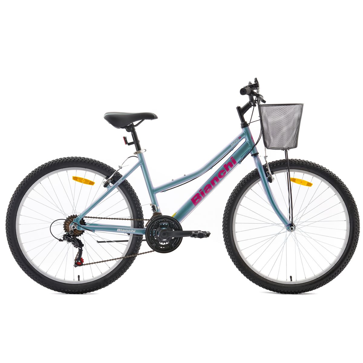 BIANCHI - BICICLETA BIANCHI MTB PRO 26 ST LADY CON CANASTO VERDE