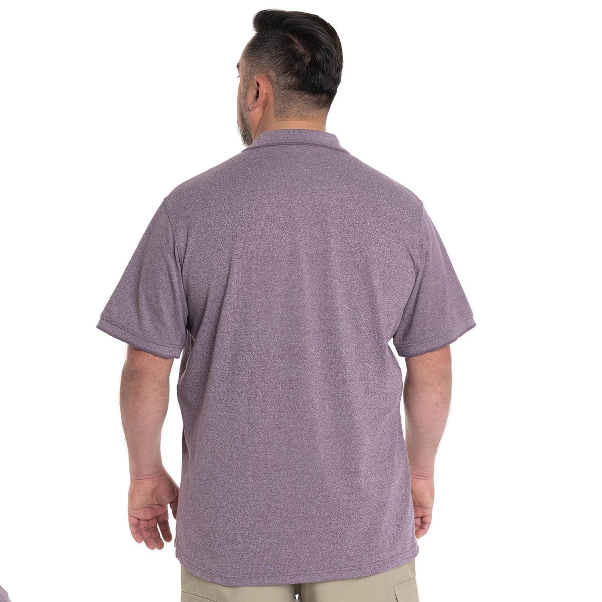 KOTTING - POLERA HOMBRE PIQUÉ MELANGE CUELLO CAMISERO BOLSILLO PECHO