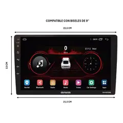AIWA - Radio Auto 2 Din Android Touch Hd De 9'' Aw-a802bs