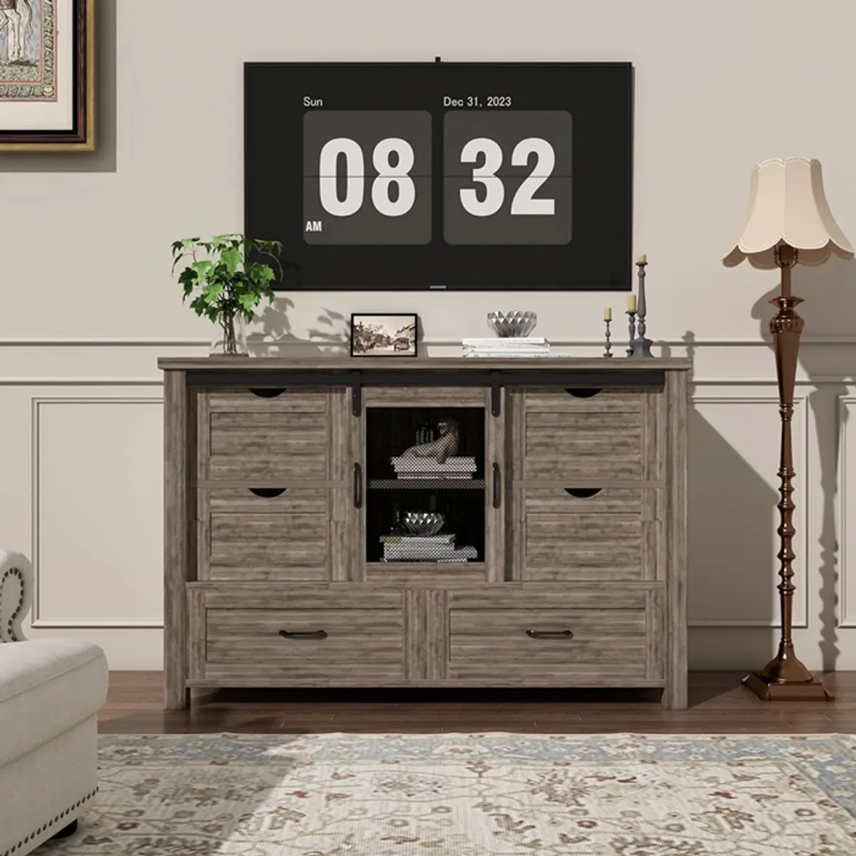 MSA MUEBLES SANTA ANA - Buffet Aparador Rustico Roble