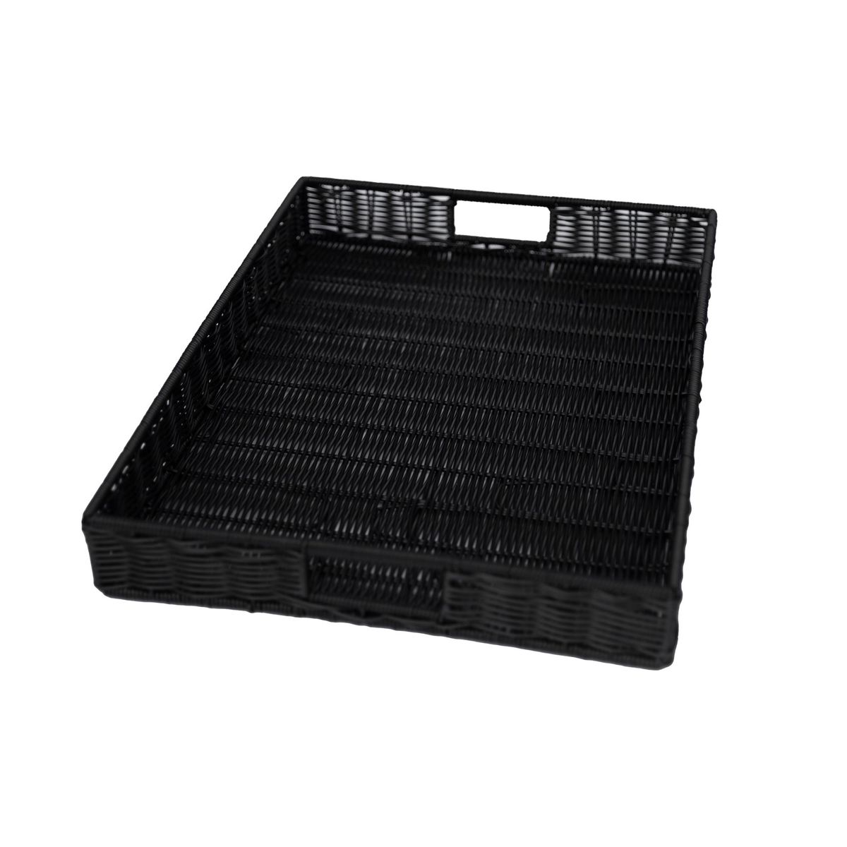 TEMPODECO - Bandeja Rectangular con Mangos Black