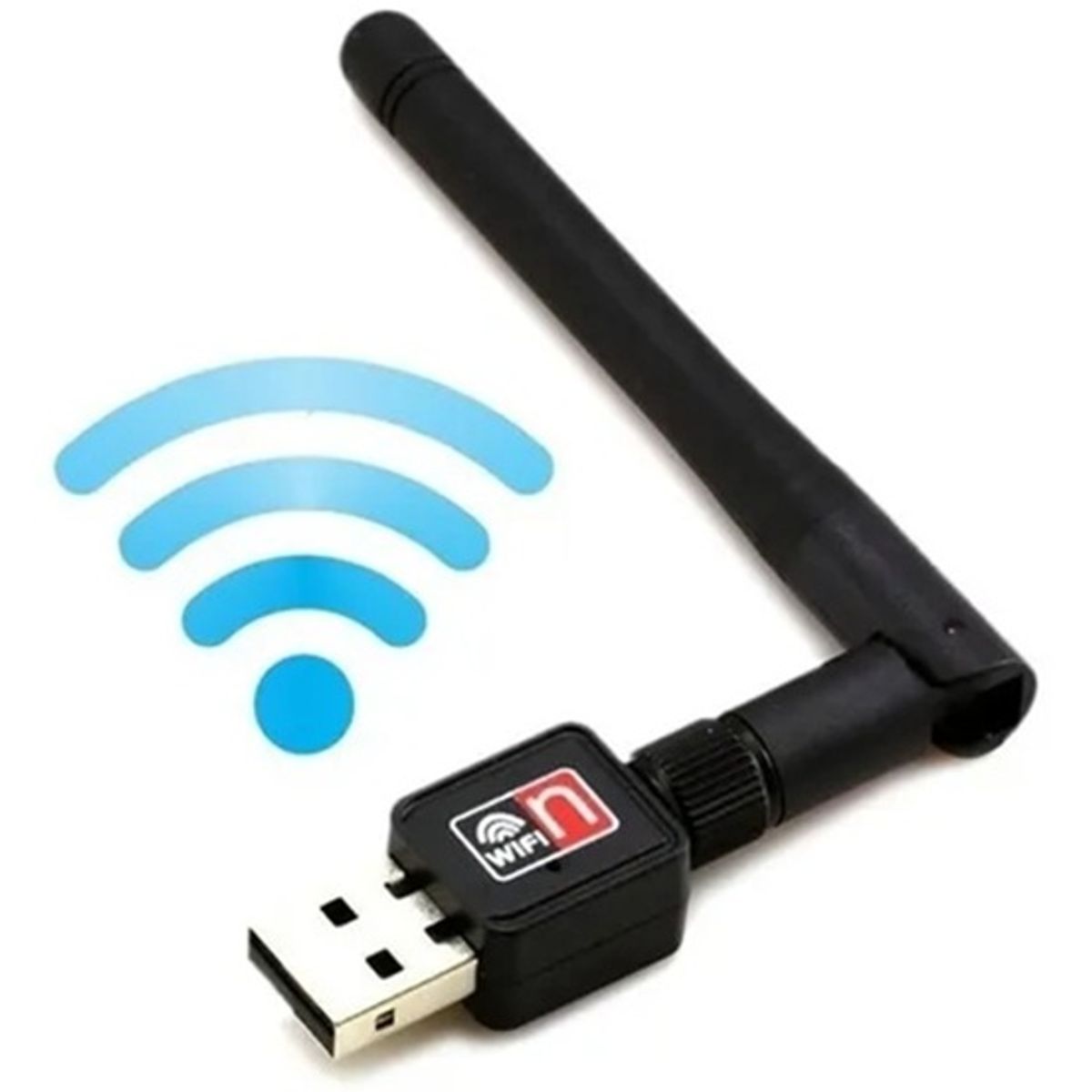 GENERICO - Adaptador Wifi Usb 2.0 Con Antena Wireles 600mbps