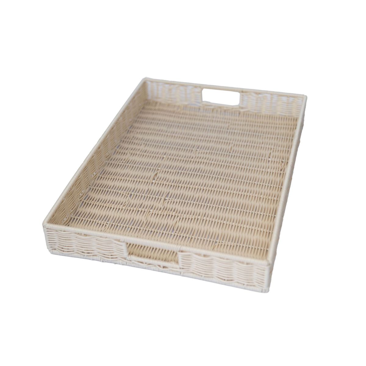 TEMPODECO - Bandeja Rectangular Con Mangos Milk