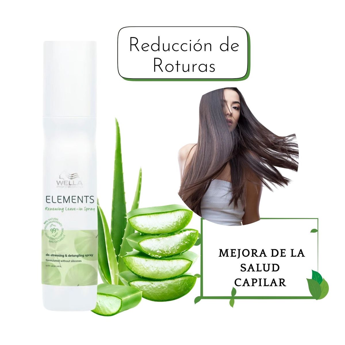 WELLA - Spray Wella Elements Renewing 150ml Desenreda Protege Antifrizz