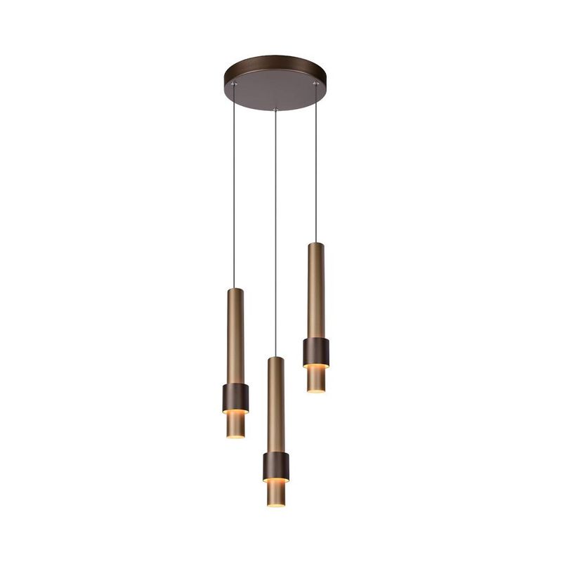 BOSCO - LAMPARA COLGANTE DESNIVEL MARGARY CAFE 3 LUCES LED 2700K