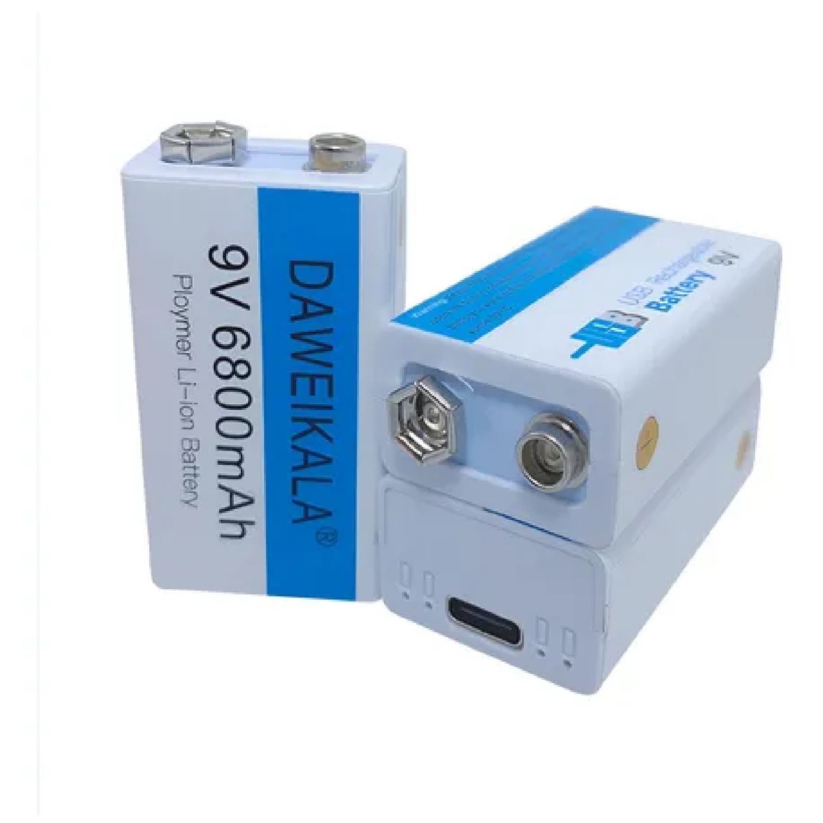 GENERICO - Bateria 9v Recargable Usb Para Juguetes Detector De Metales