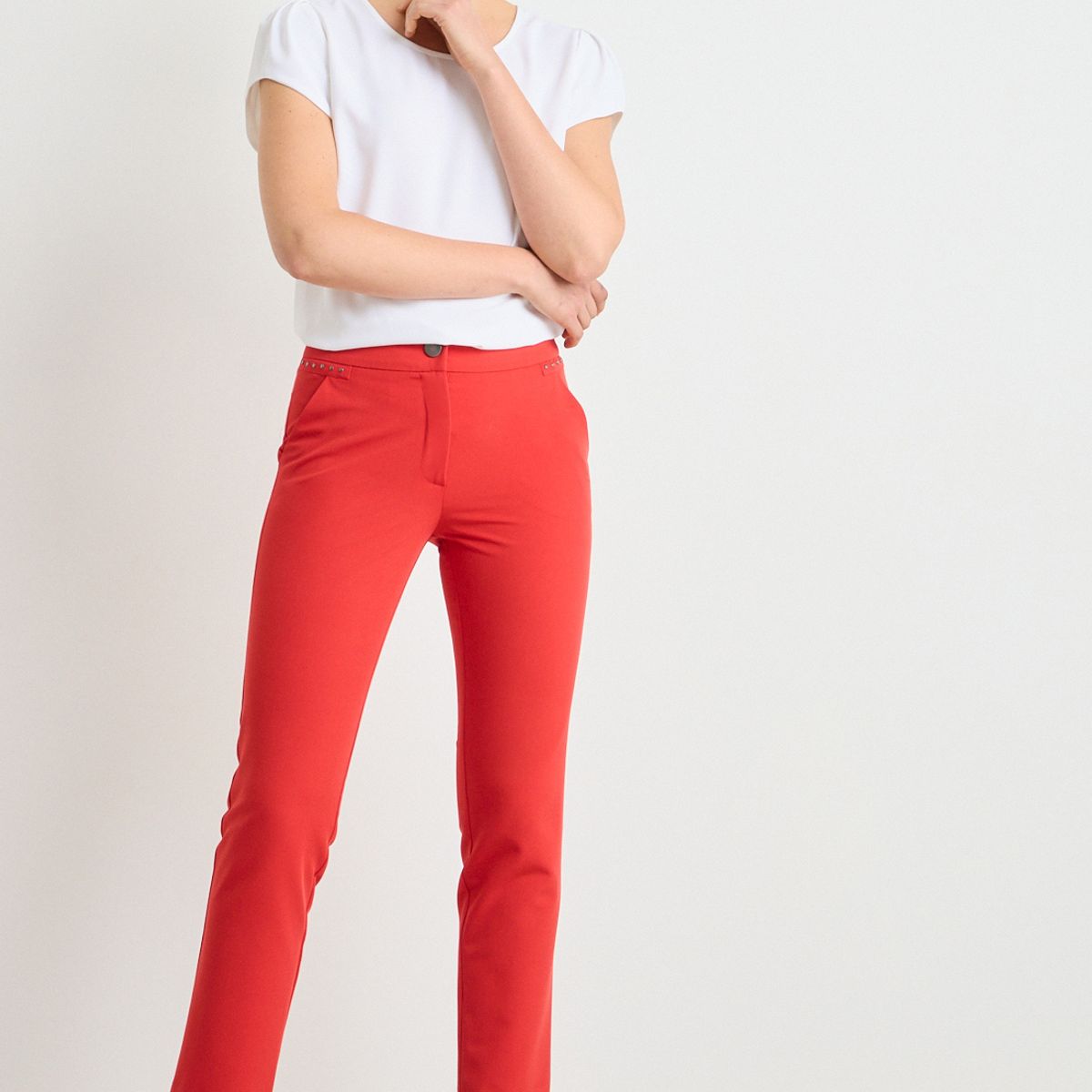 ASH - Pantalon Mujer Rojo Ash