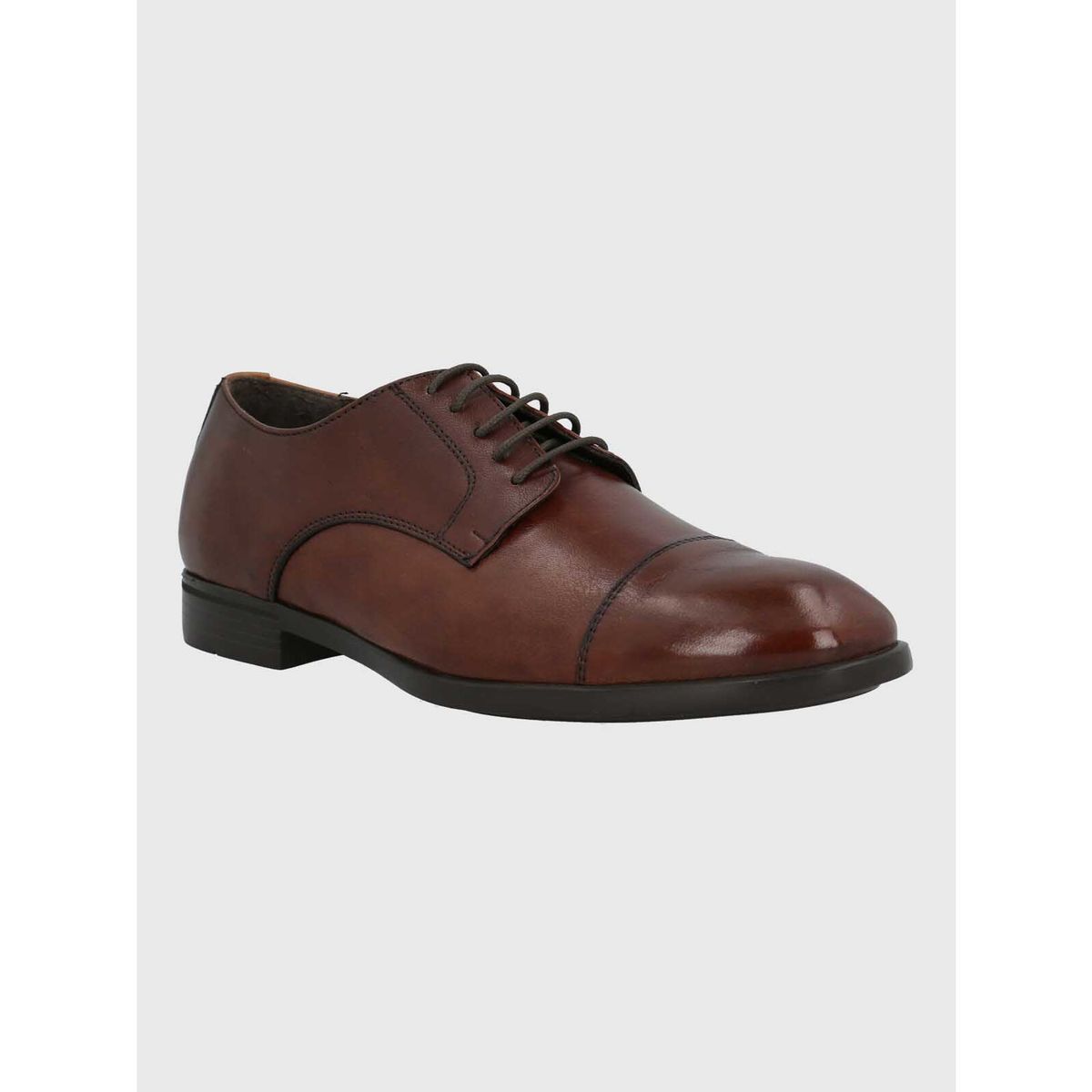 HUSH PUPPIES - Zapato Italiano Hombre Cuero Leccio Café HUSH PUPPIES