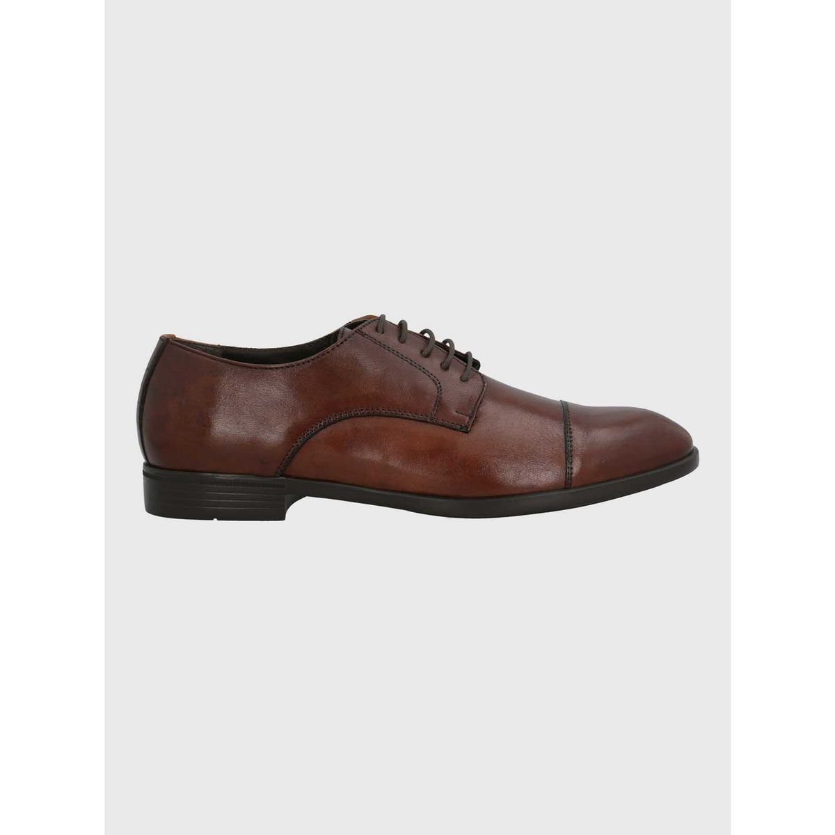 HUSH PUPPIES - Zapato Italiano Hombre Cuero Leccio Café HUSH PUPPIES