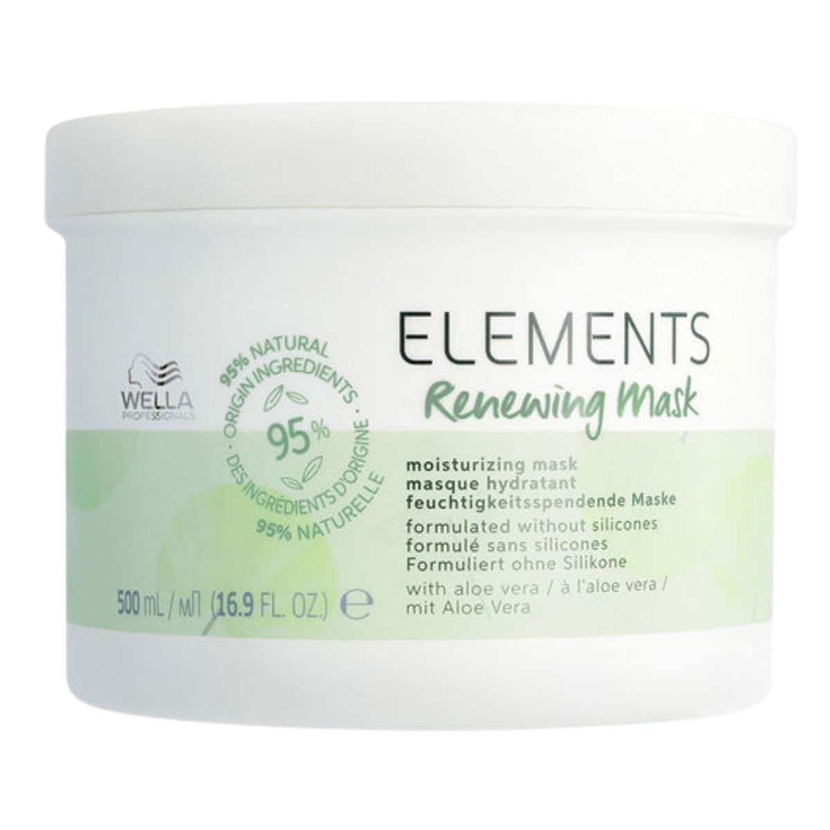 WELLA - Mascarilla Wella Elements Renewing 500ml Antifrizz Suaviza Brillo