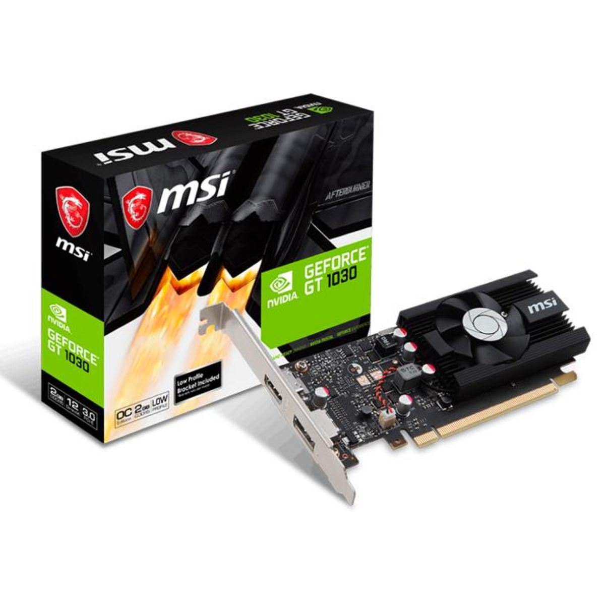 MSI - Tarjeta de Video Gigabyte Nvidia GeForce GT 1030 2G LP OC