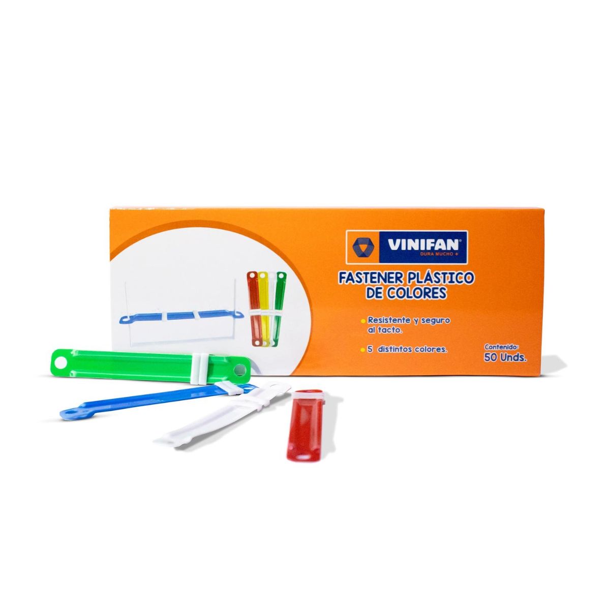GENERICO - Accoclip Fastener Plástico de Colores Vinifan - Caja 50 uds