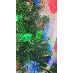 GENERICO - Arbol de Navidad Artificial con Luz LED de Fibra Optica 1,8 metros