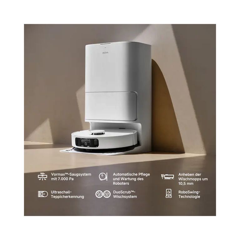 DREAME Mova E30 Ultra Robot Aspirador y Fregasuelos 7000Pa