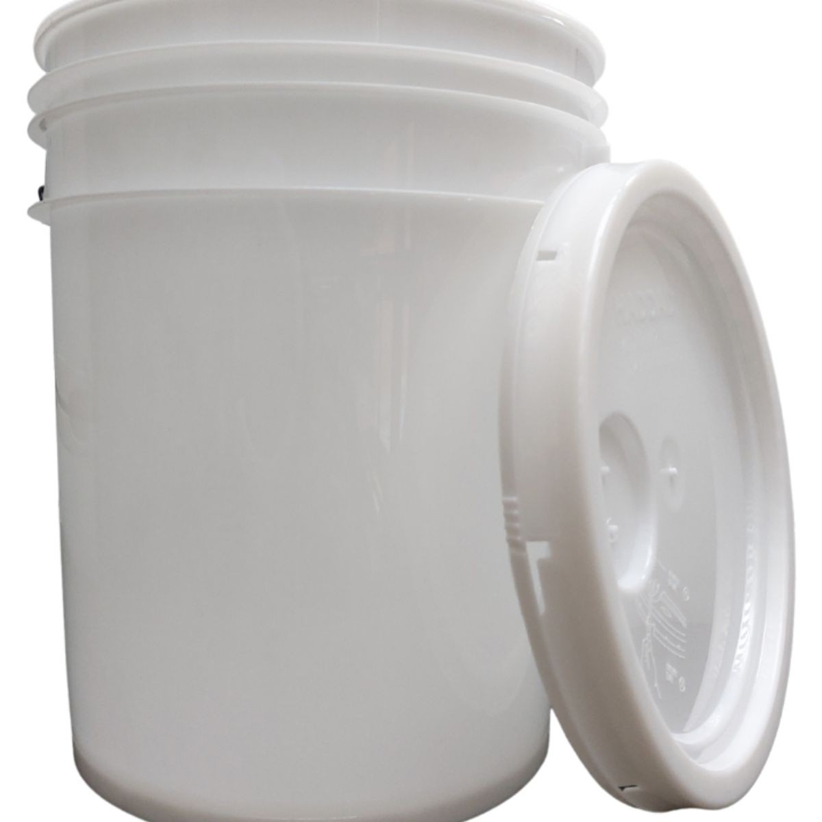 GENERICO - BALDE DE 20 LT BLANCO CON TAPA LISA