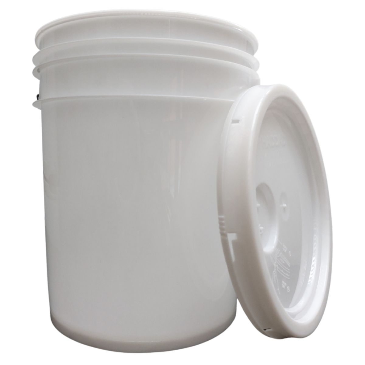 GENERICO - BALDE DE 20 LT BLANCO CON TAPA LISA