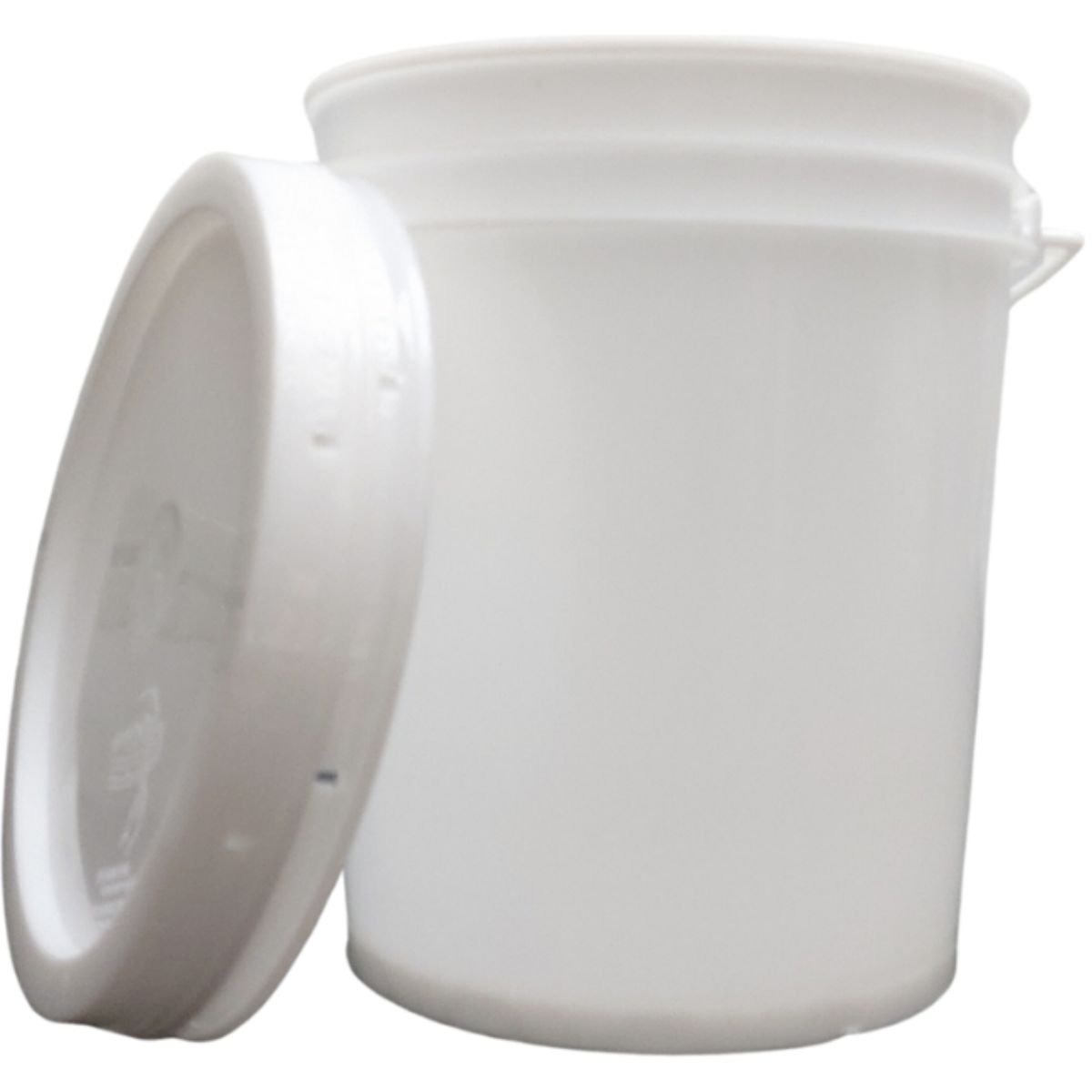 GENERICO - BALDE DE 20 LT BLANCO CON TAPA LISA