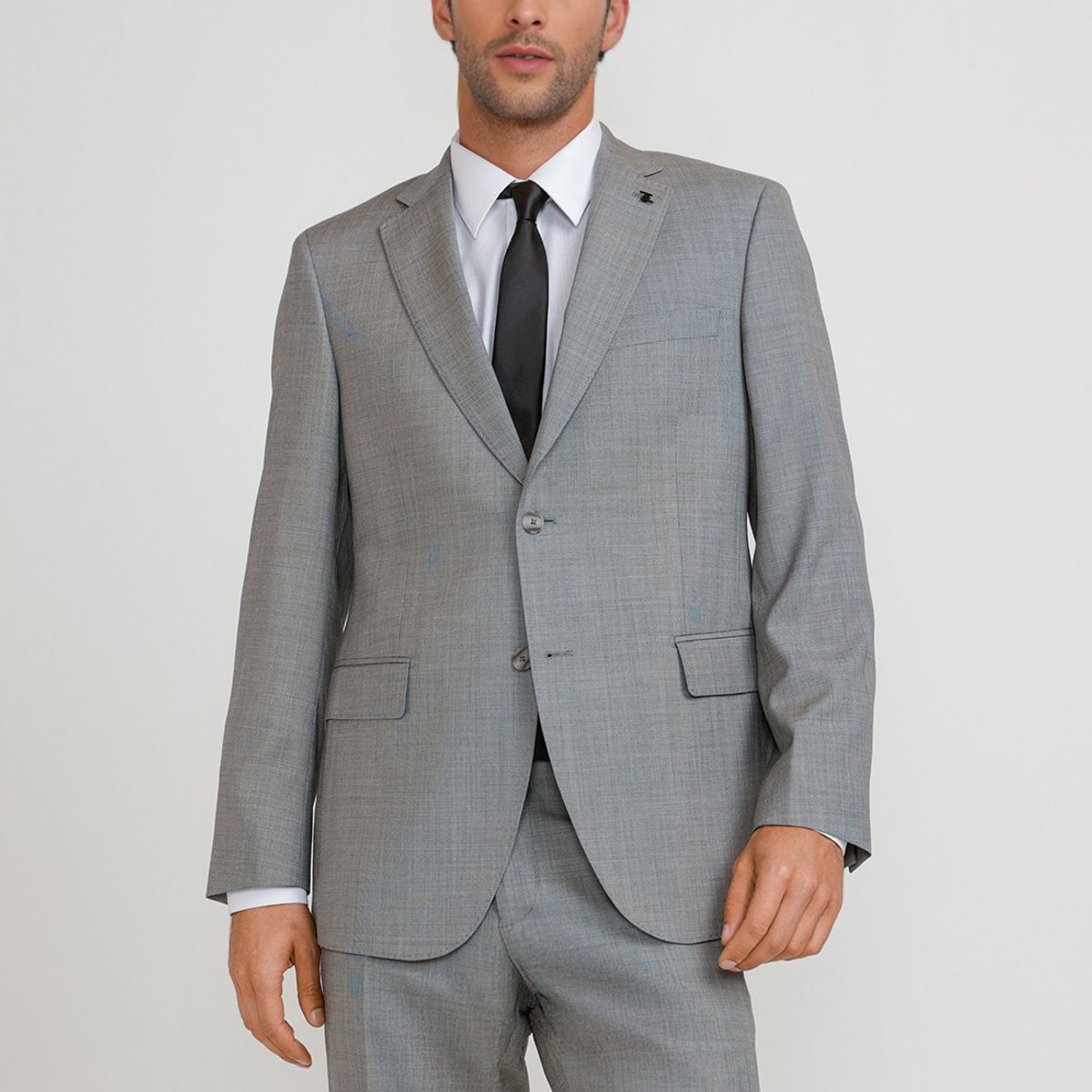 TRIAL - Chaqueta Hombre Formal Lana S100'S Mix&Color Gris
