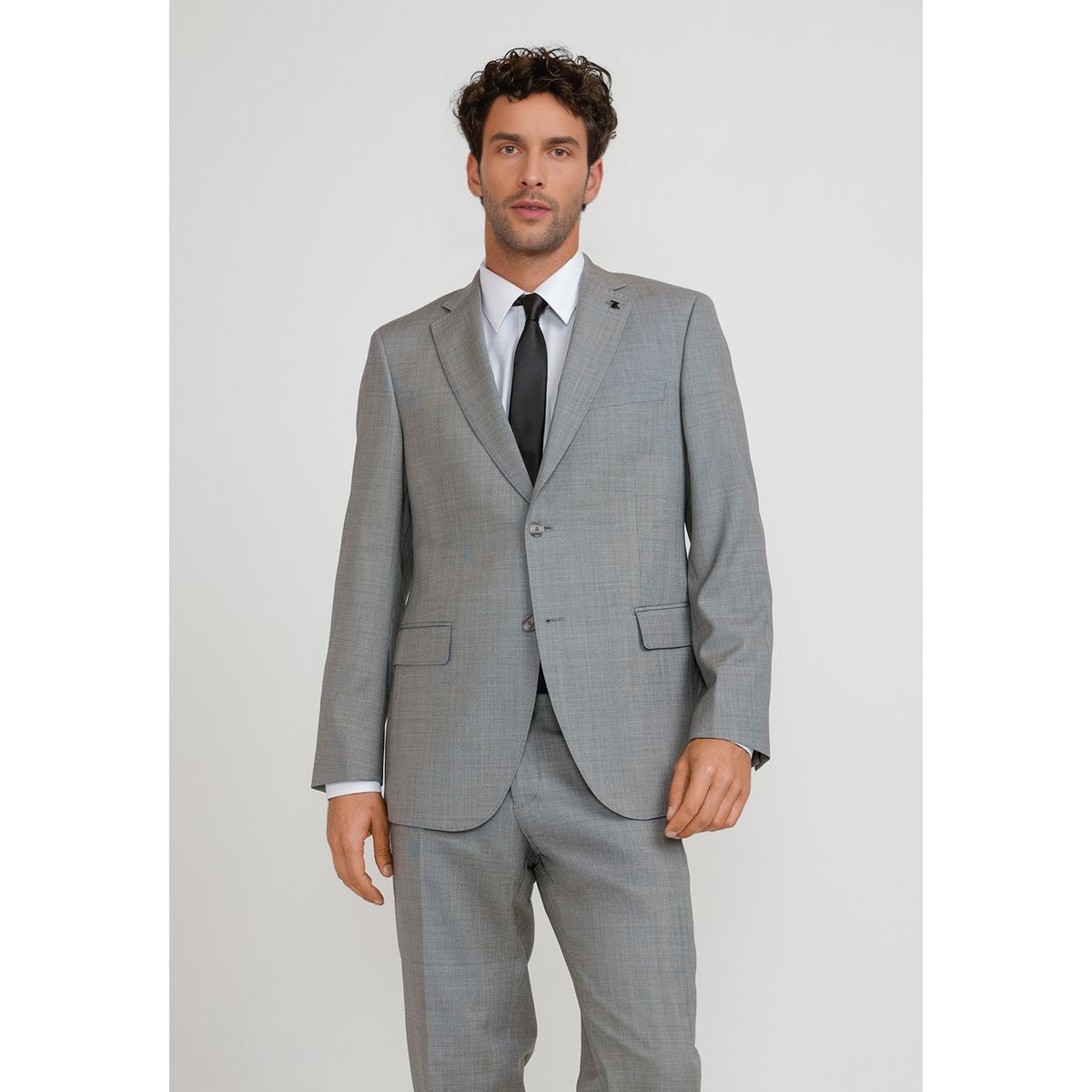 TRIAL - Chaqueta Hombre Formal Lana S100'S Mix&Color Gris