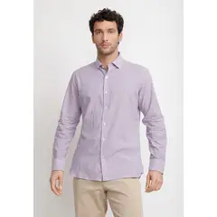 TRIAL - Camisa Cuadros Algodón Baudilio Coral