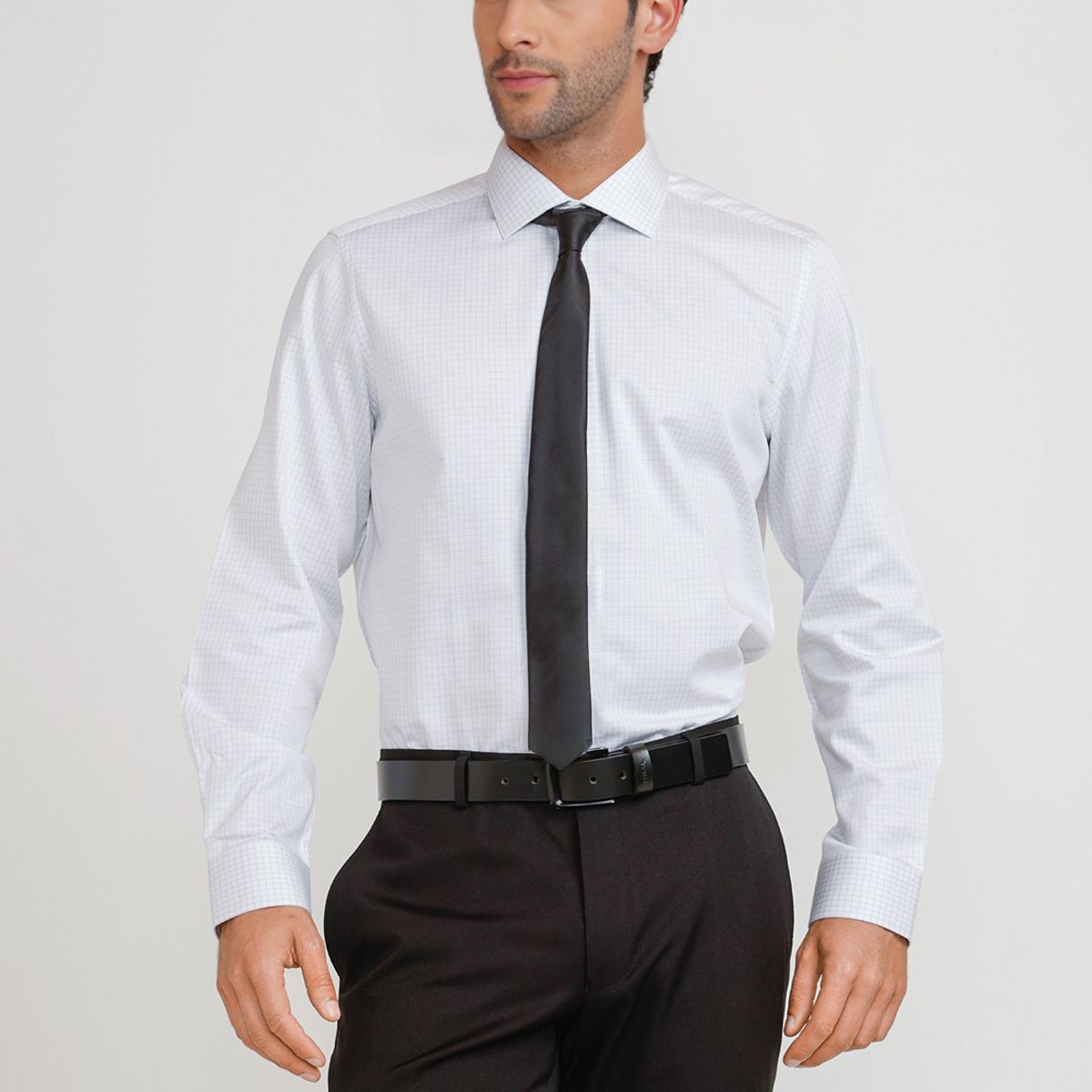 TRIAL - Camisa Hombre Formal Algodón Classic Verde