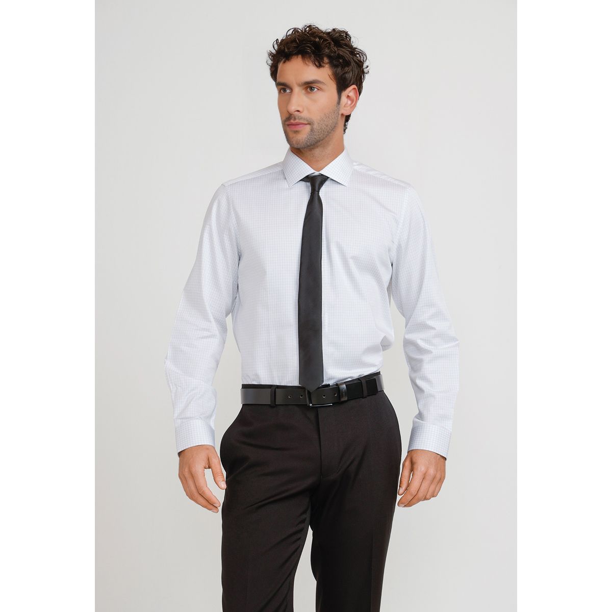 TRIAL - Camisa Hombre Formal Algodón Classic Verde