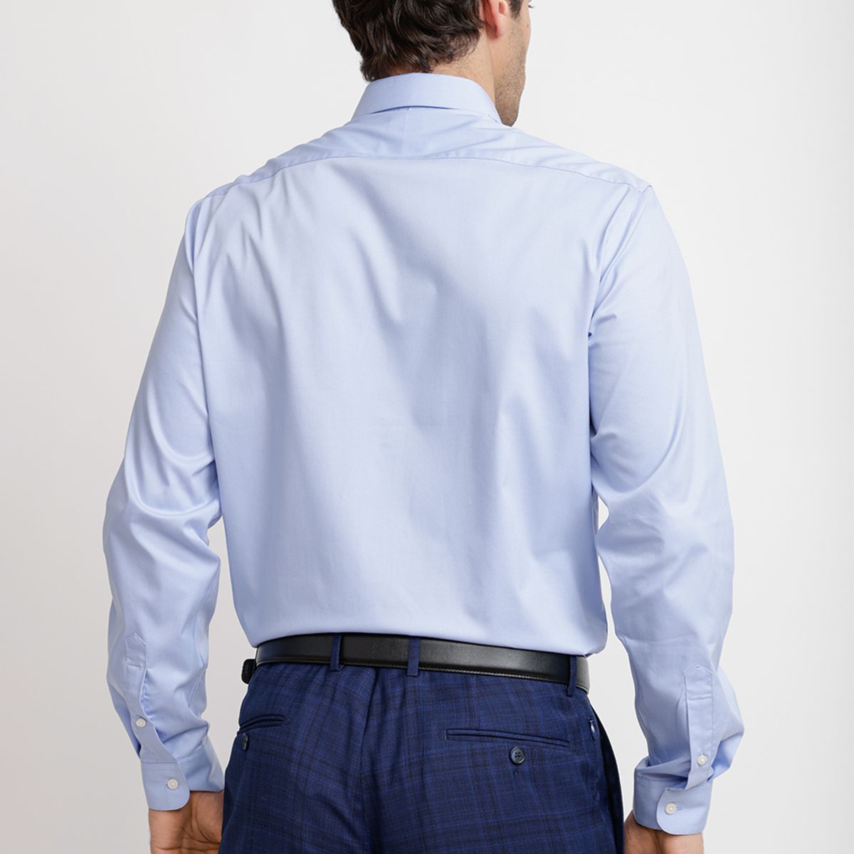 TRIAL - Camisa Hombre Formal Graduación Celeste