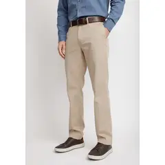 TRIAL - Pantalón Texturado Hombre Algodón Vulcan Khaki