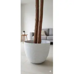TERRA ESTILO - Macetero Vintage Blanco