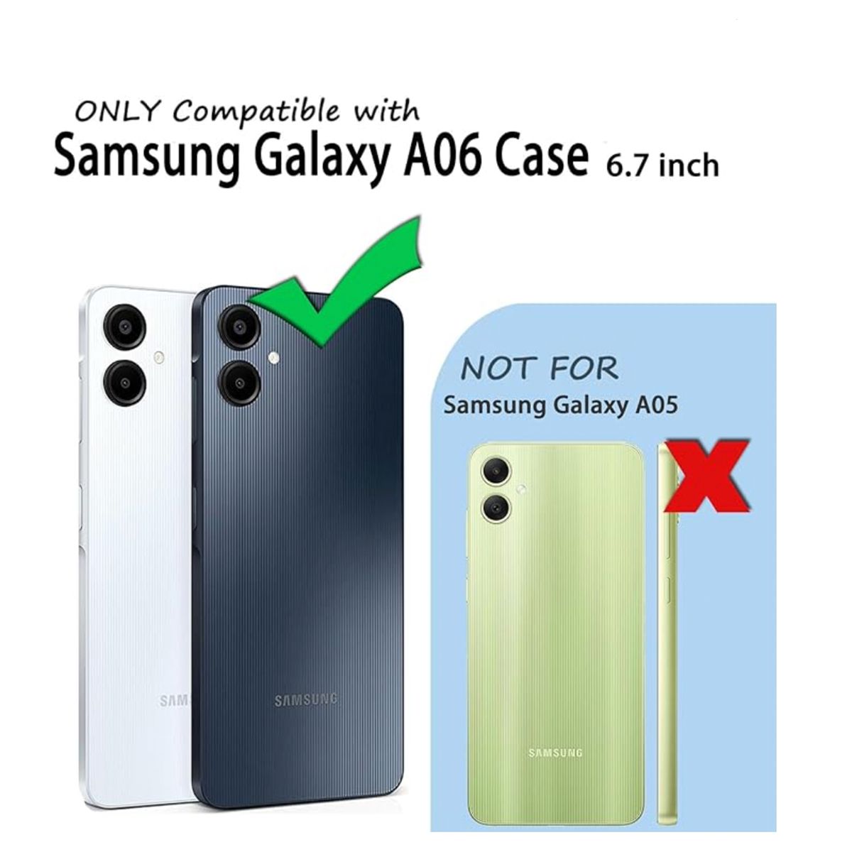 JOIGO - Carcasa Anti golpes Transparente Para Samsung A06
