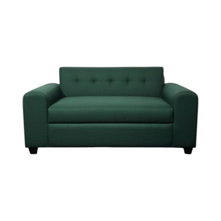 SOFA TRES CUERPOS BRAZO REDONDO EN LINO Verde oliva
